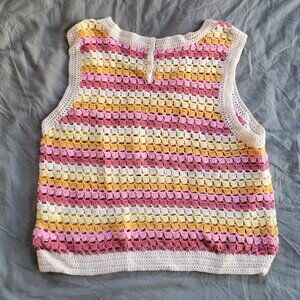 Forever 21 Crocheted Women's Rainbow Tank
